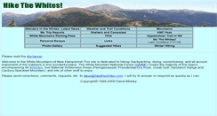 Desktop Screenshot of hikethewhites.com